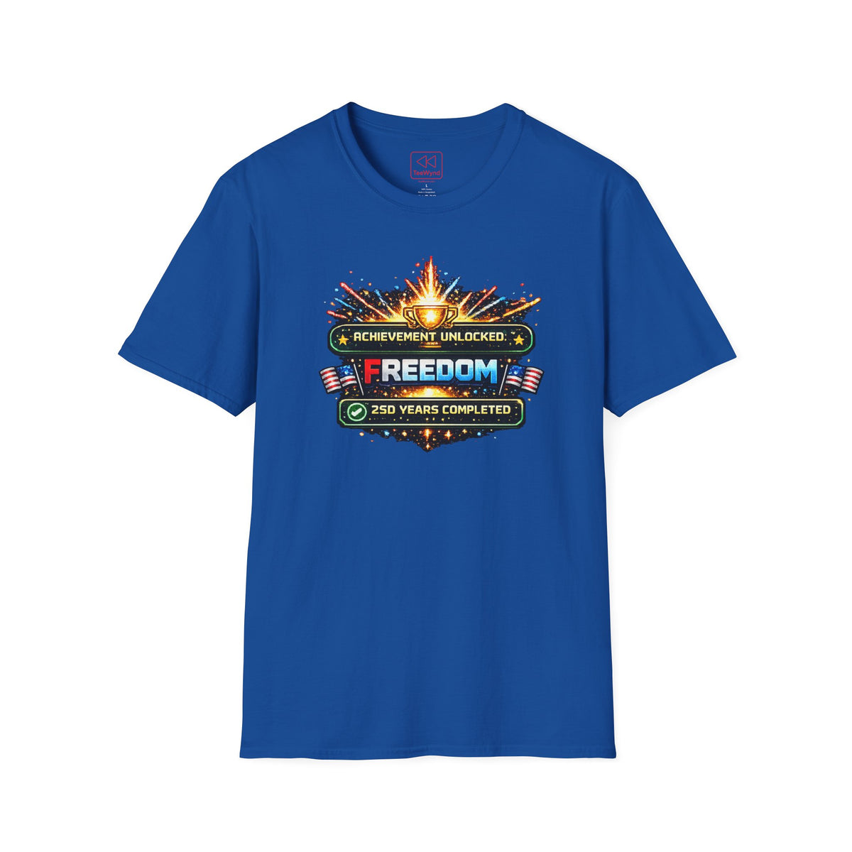 Freedom Achievement T‑Shirt — "Achievement Unlocked: Freedom — 250 Years Completed" Patriotic Tee