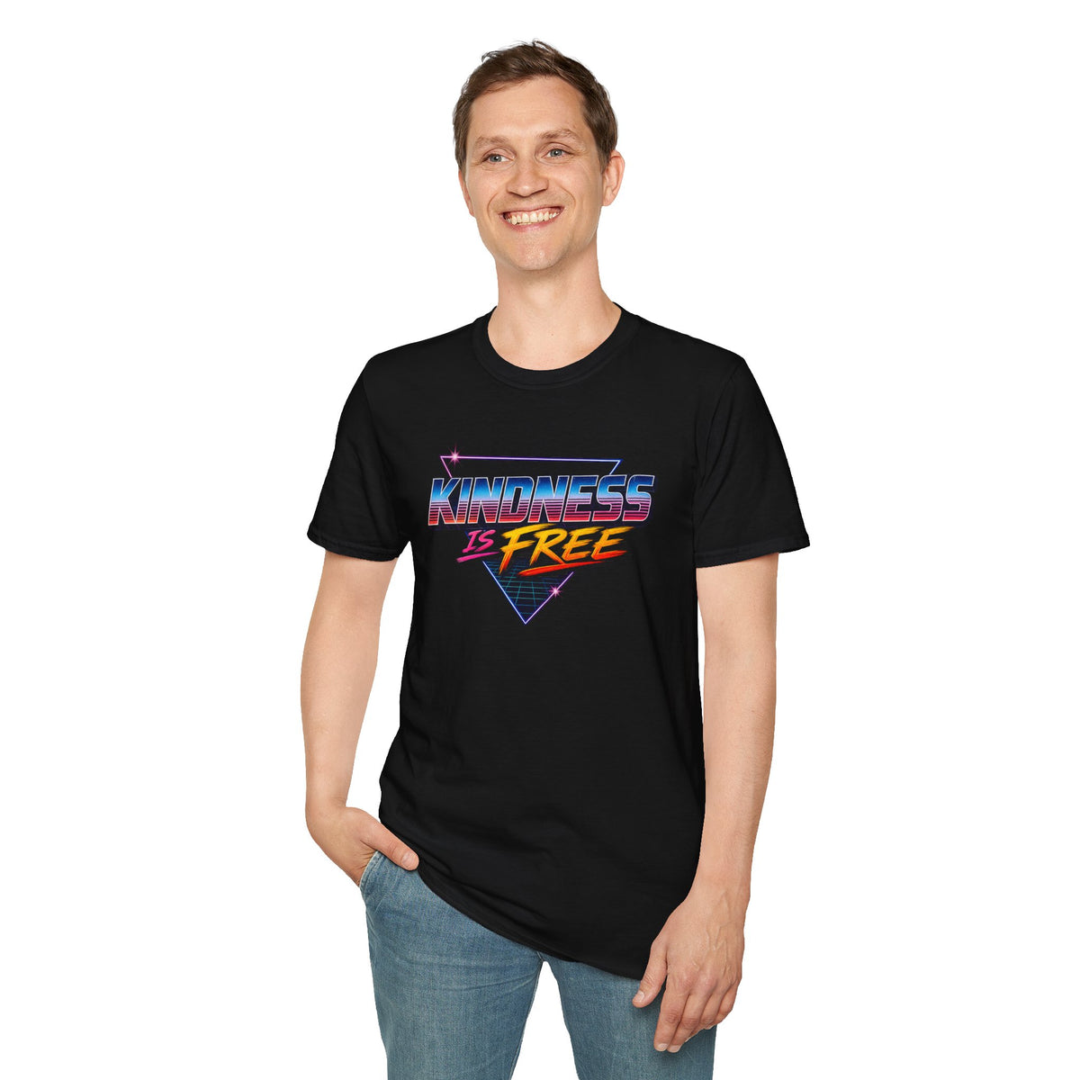 Kindness Is Free Retro Graphic T-Shirt
