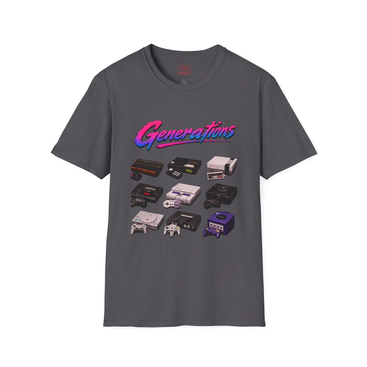 Console Generation Tee — Vintage Console Graphic T-Shirt