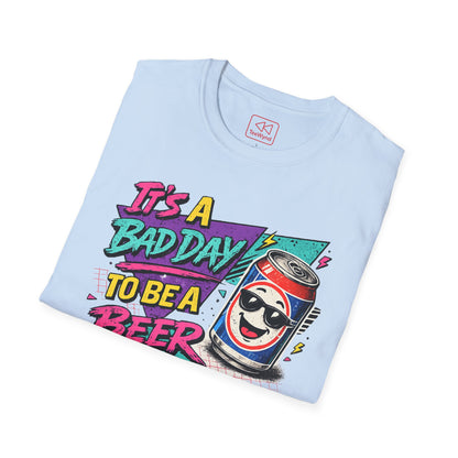 It's a Bad Day to Be a Beer T-Shirt — Retro Funny Beer Graphic Tee