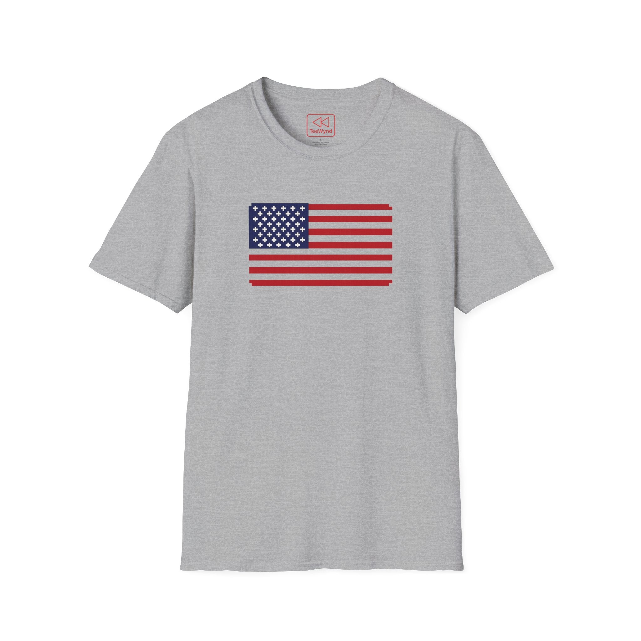 8-Bit American Flag T-Shirt