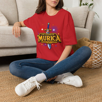 The Legend of 'Murica T‑Shirt — Patriotic Sword & Fireworks Tee