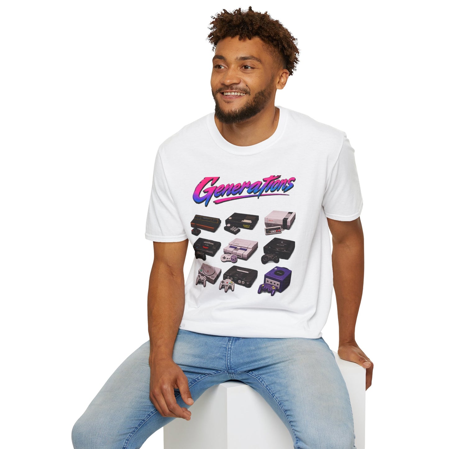 Console Generation Tee — Vintage Console Graphic T-Shirt