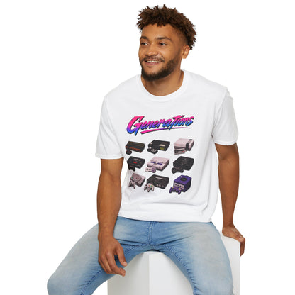 Console Generation Tee — Vintage Console Graphic T-Shirt