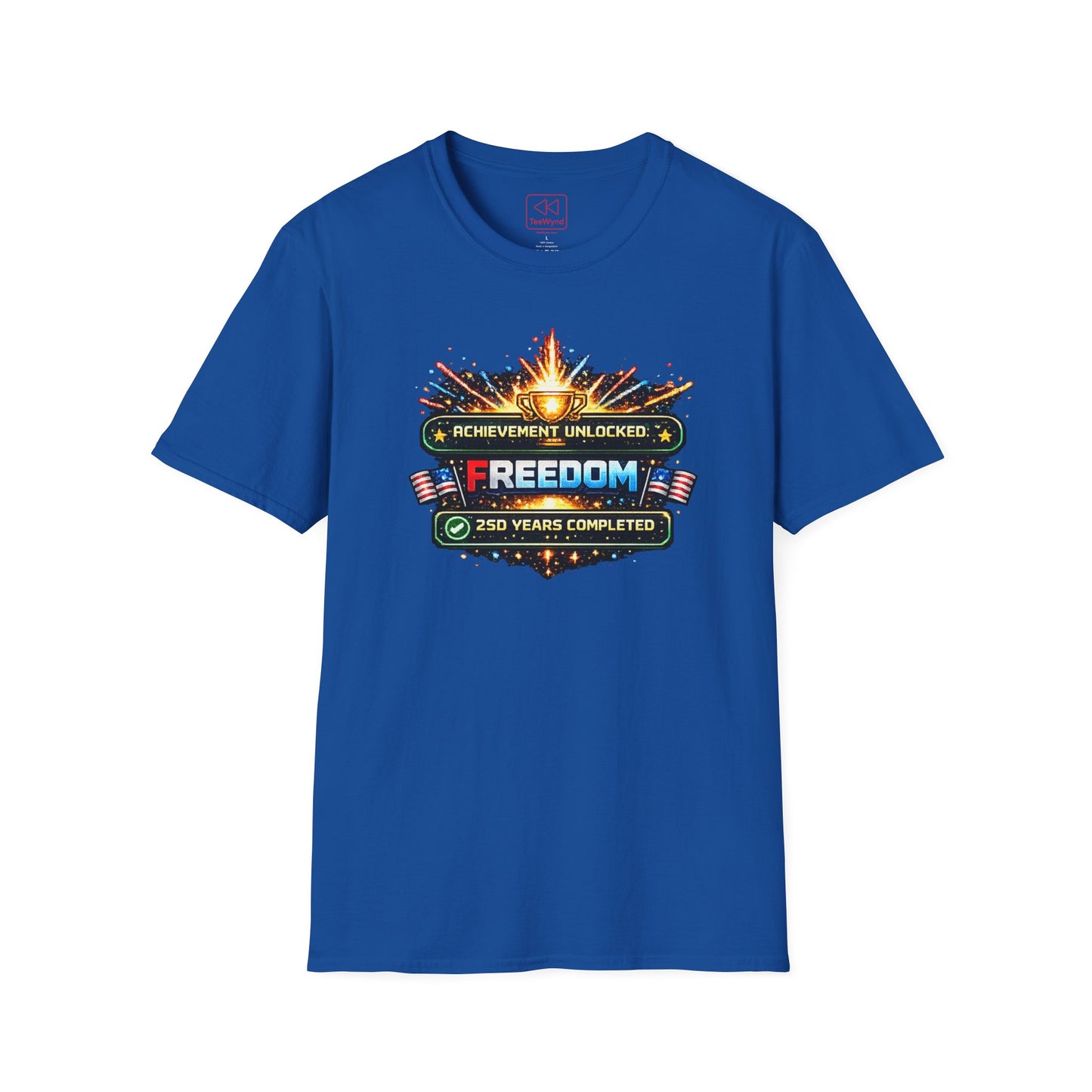 Freedom Achievement T‑Shirt — "Achievement Unlocked: Freedom — 250 Years Completed" Patriotic Tee