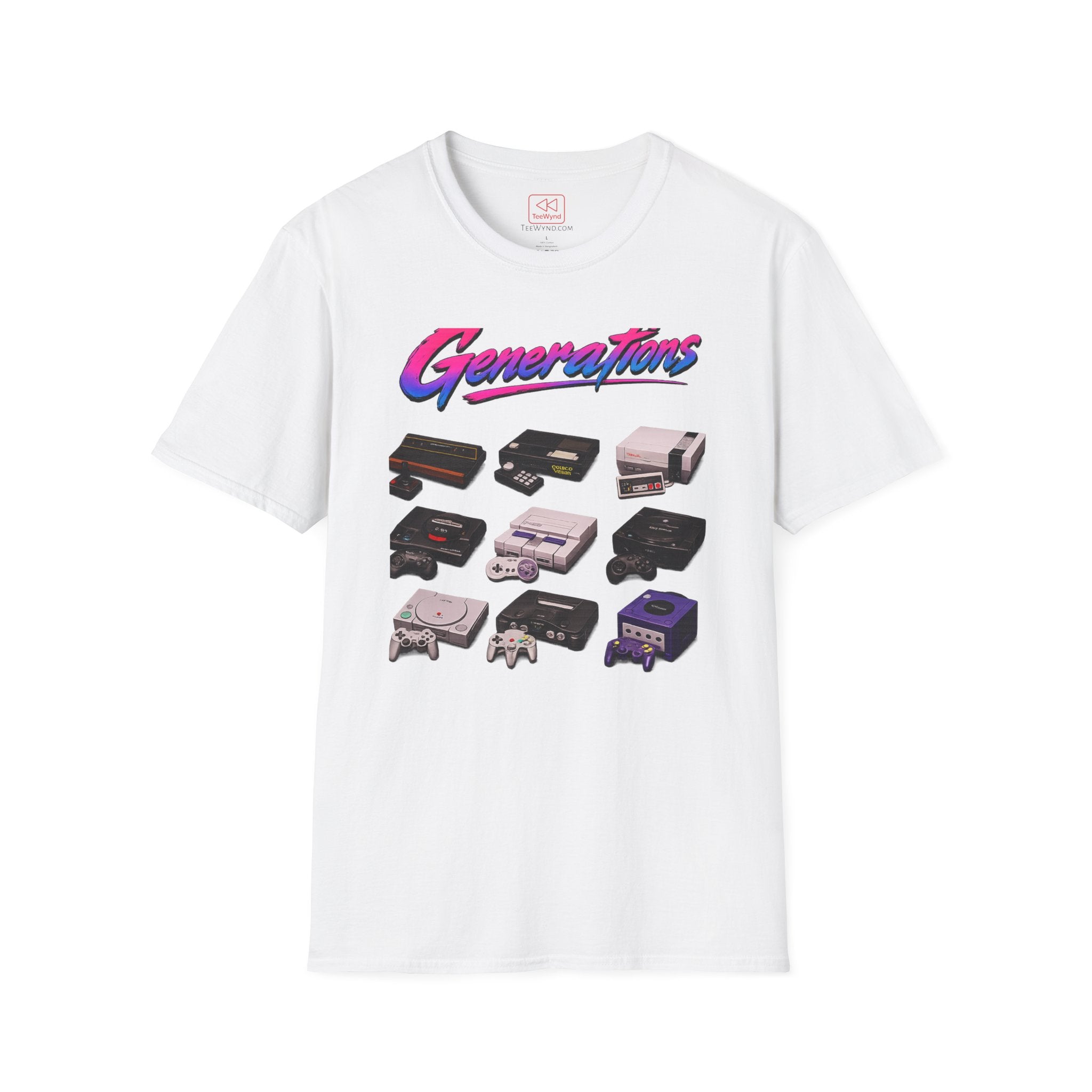 Console Generation Tee — Vintage Console Graphic T-Shirt
