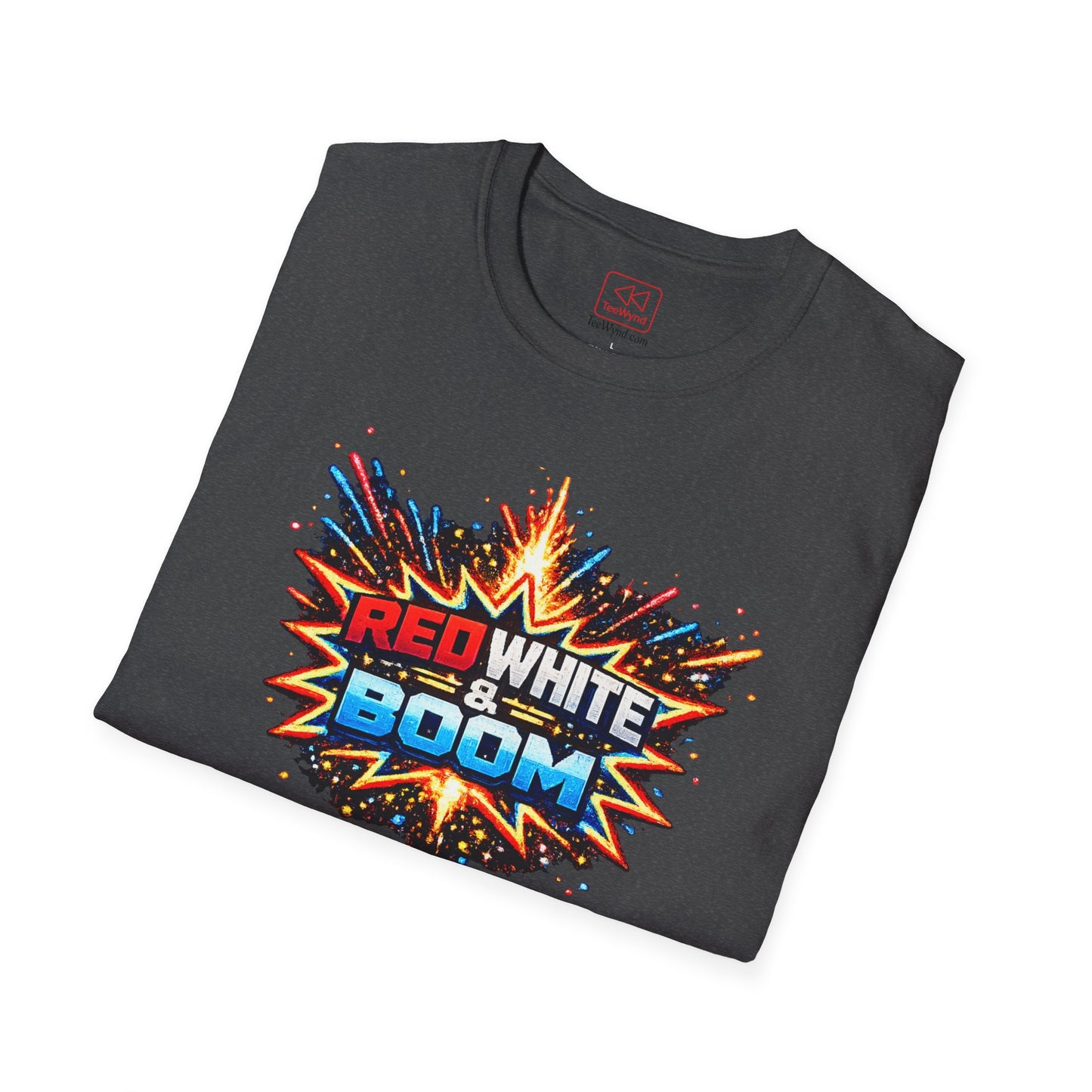 'Red White & Boom' T-Shirt — 4th of July Firework Graphic Tee
