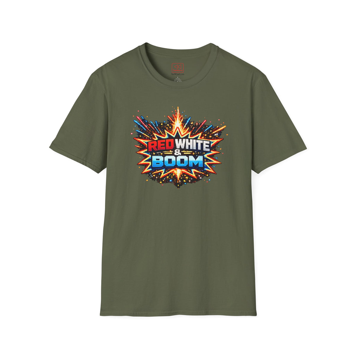 'Red White & Boom' T-Shirt — 4th of July Firework Graphic Tee