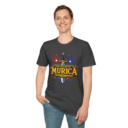 The Legend of 'Murica T‑Shirt — Patriotic Sword & Fireworks Tee