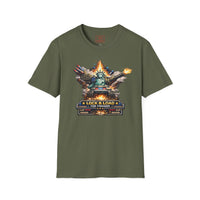 T-Shirt — "Lock & Load: Statue of Liberty Tank" Patriotic Battle Tee