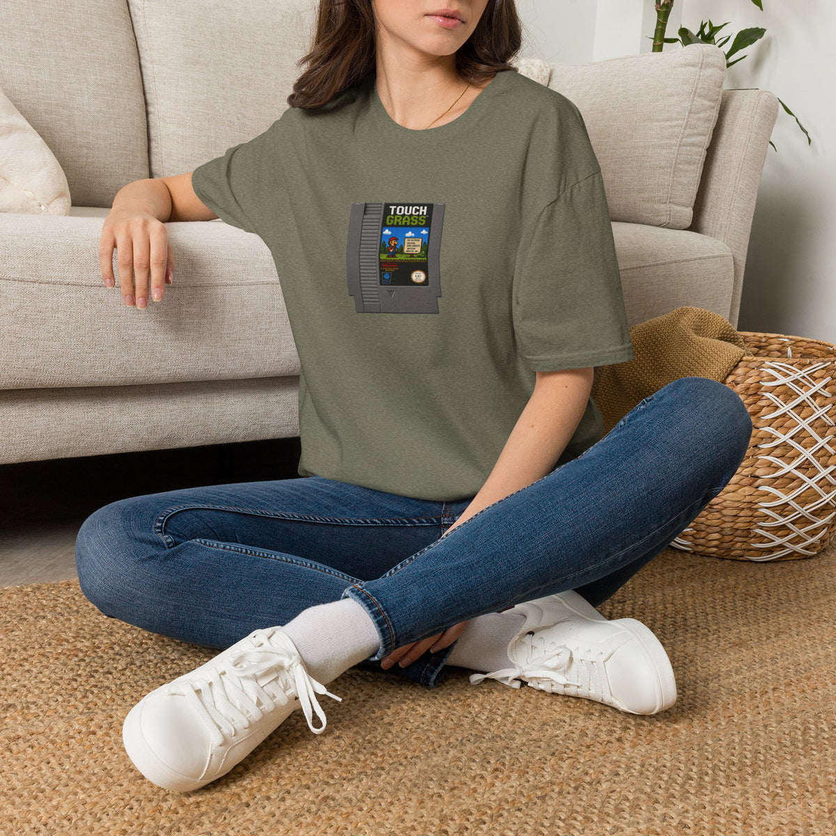 Touch Grass Cartridge T-Shirt — 'When generations collide'