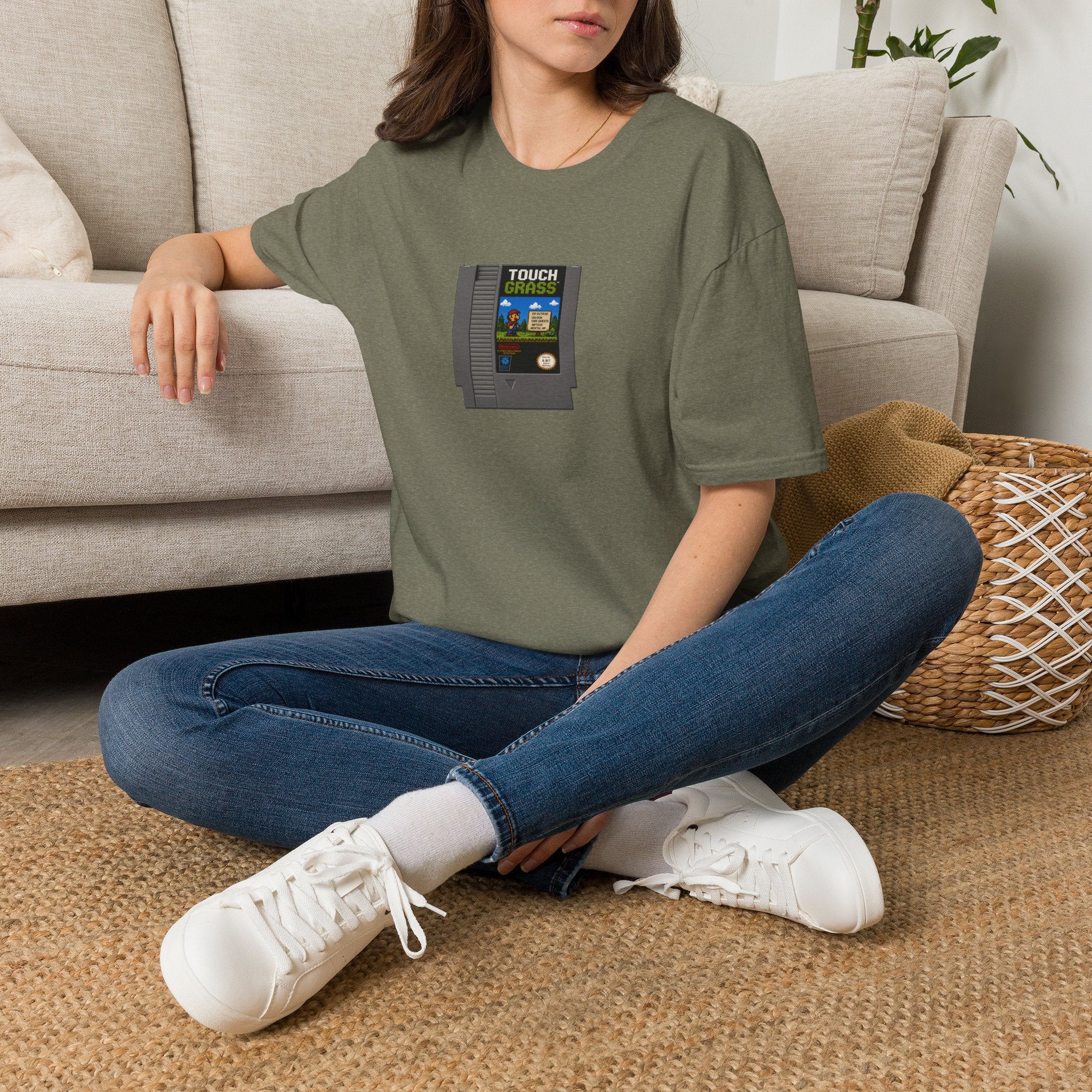 Touch Grass Cartridge T-Shirt — 'When generations collide'