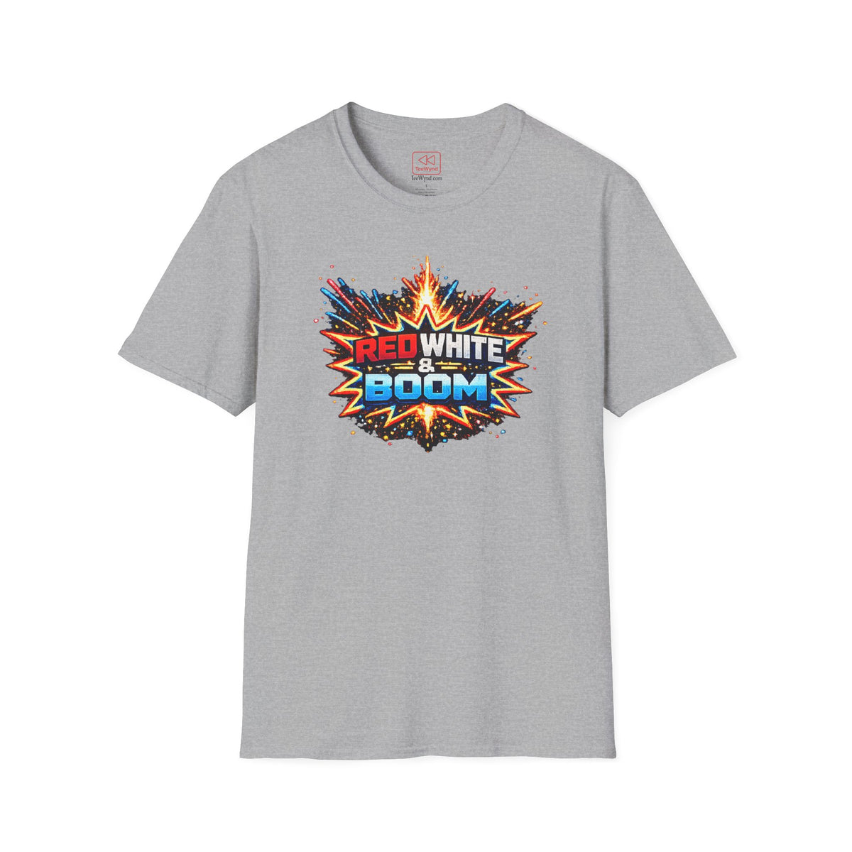 'Red White & Boom' T-Shirt — 4th of July Firework Graphic Tee