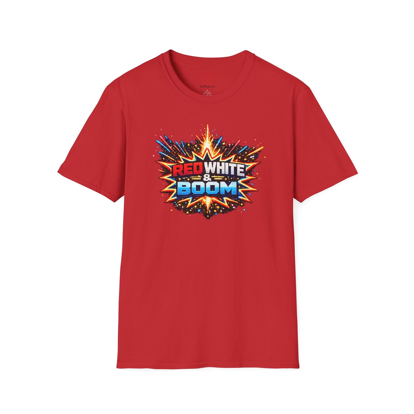 'Red White & Boom' T-Shirt — 4th of July Firework Graphic Tee