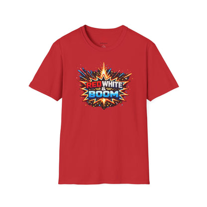 'Red White & Boom' T-Shirt — 4th of July Firework Graphic Tee
