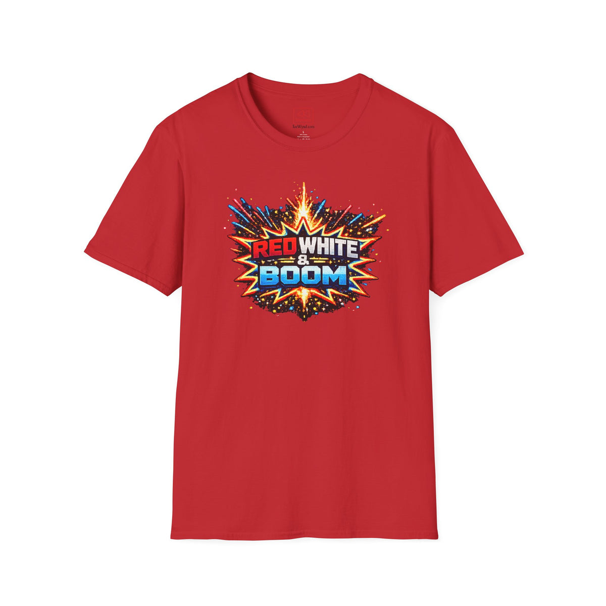 'Red White & Boom' T-Shirt — 4th of July Firework Graphic Tee