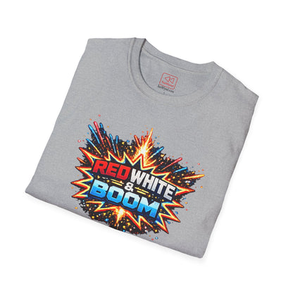 'Red White & Boom' T-Shirt — 4th of July Firework Graphic Tee