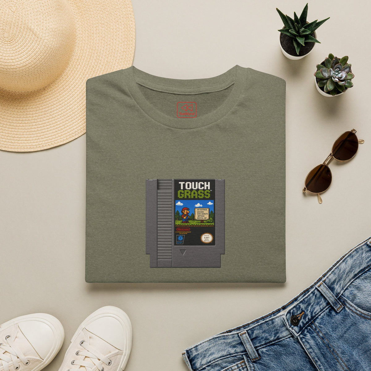 Touch Grass Cartridge T-Shirt — 'When generations collide'