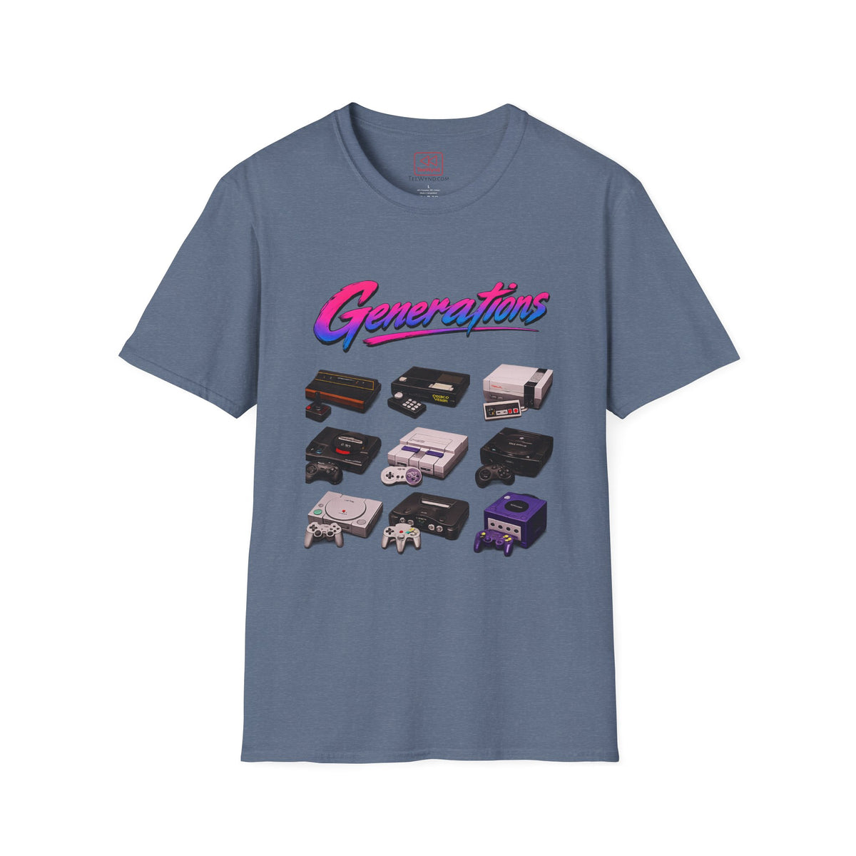 Console Generation Tee — Vintage Console Graphic T-Shirt