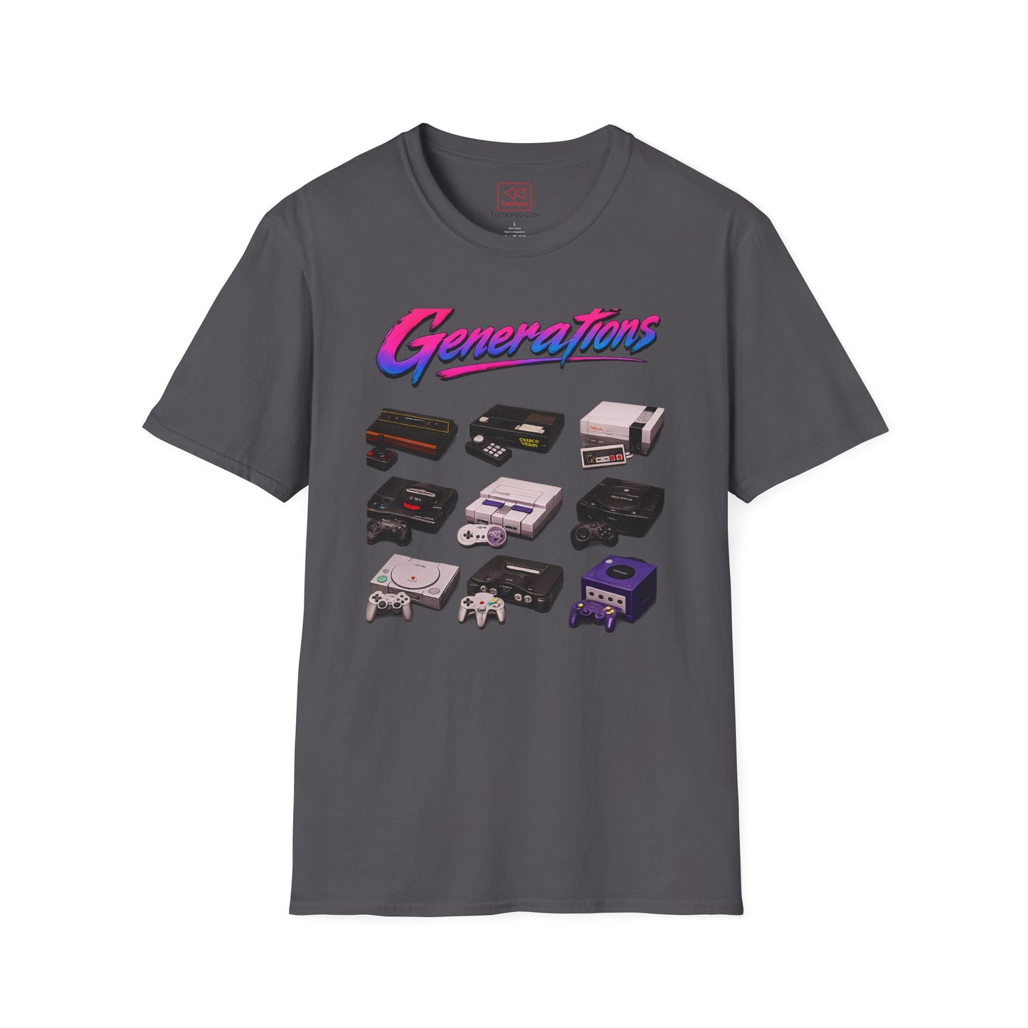 Console Generation Tee — Vintage Console Graphic T-Shirt