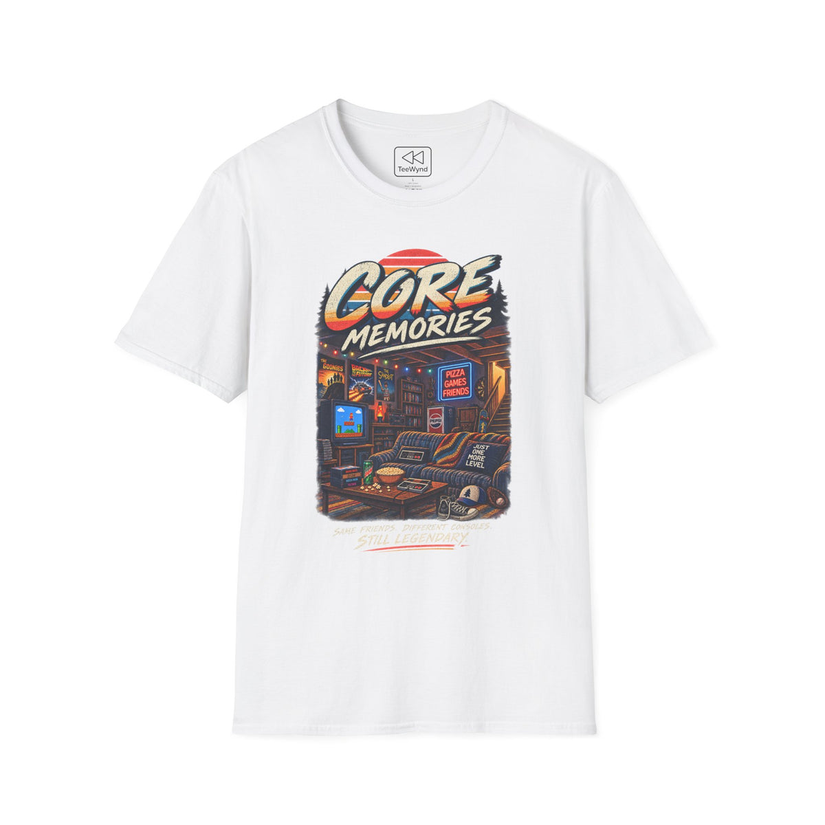 Core Memories T-Shirt — Retro Game Night Graphic Tee