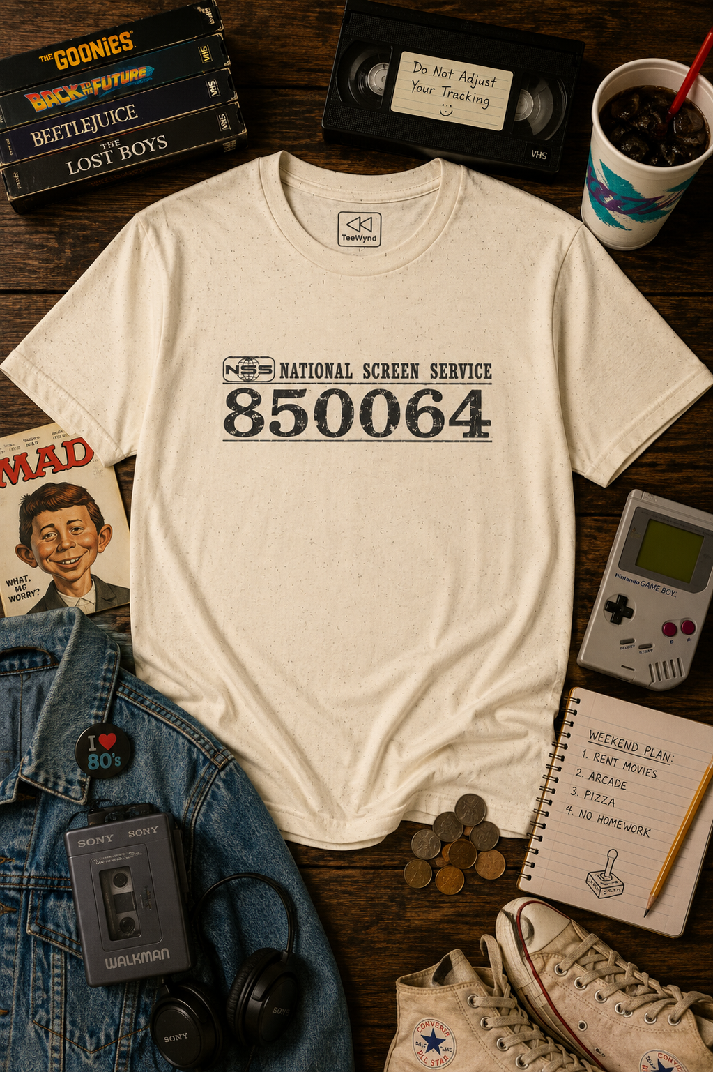 BTTF1 NSS# 850064" Film Archive Tee