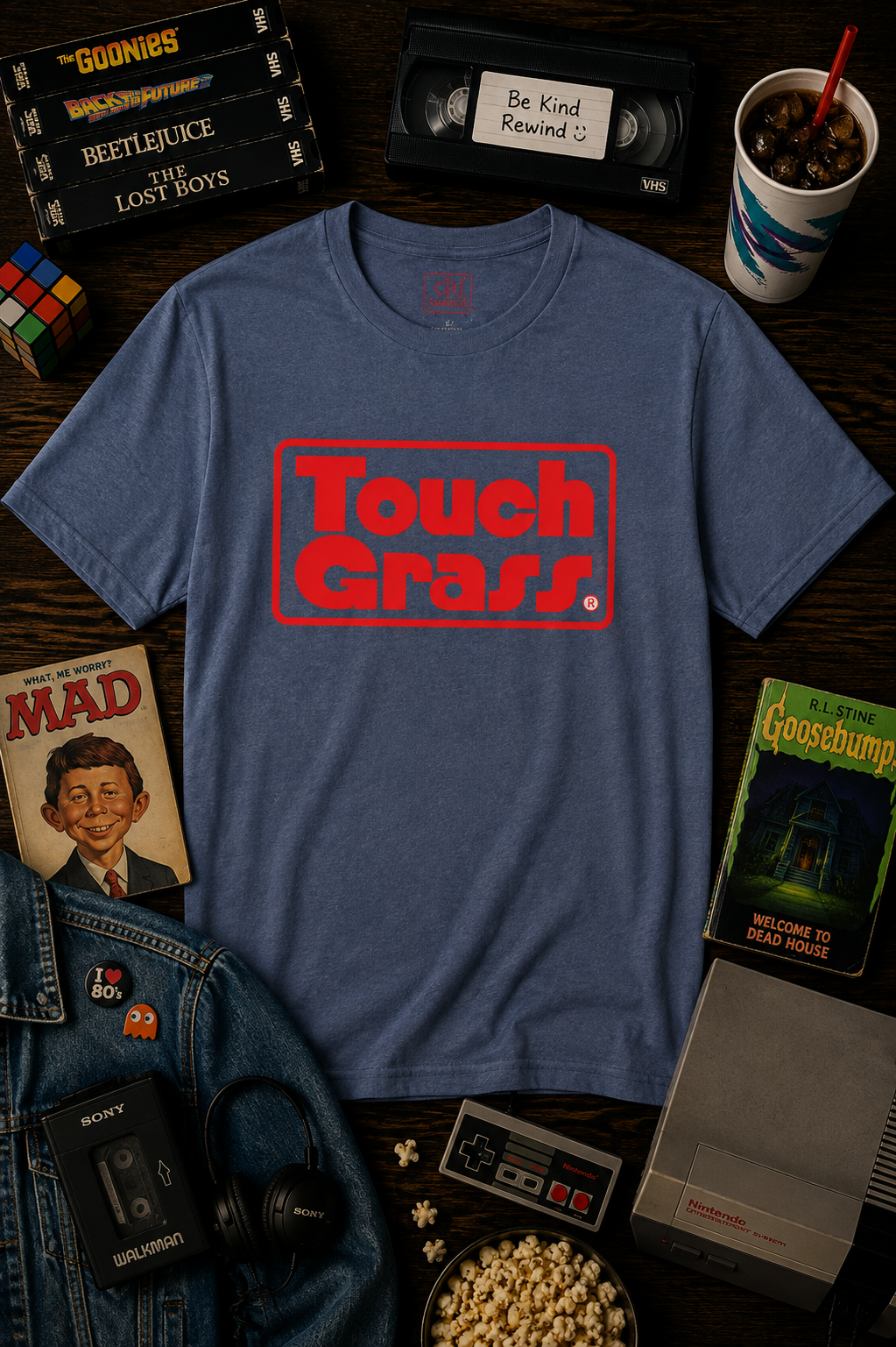 Touch Grass Tee — Throwback to the Shack Logo Graphic T-Shirt