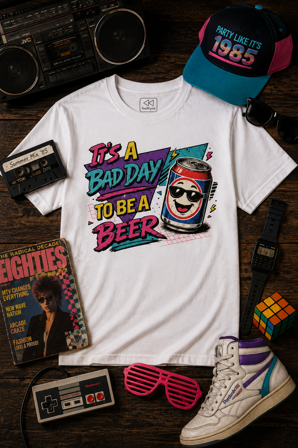 It's a Bad Day to Be a Beer T-Shirt — Retro Funny Beer Graphic Tee