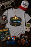 Freedom Achievement T‑Shirt — "Achievement Unlocked: Freedom — 250 Years Completed" Patriotic Tee