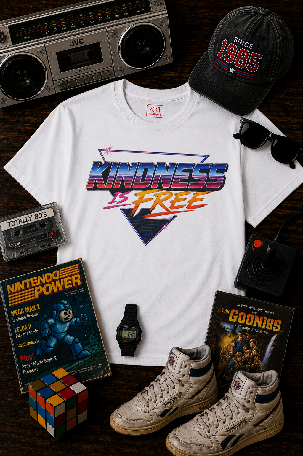 Kindness Is Free Retro Graphic T-Shirt