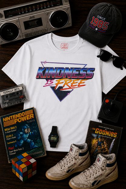 Kindness Is Free Retro Graphic T-Shirt