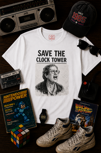 Save The Clock Tower T-Shirt — Back to the Future Tribute Tee