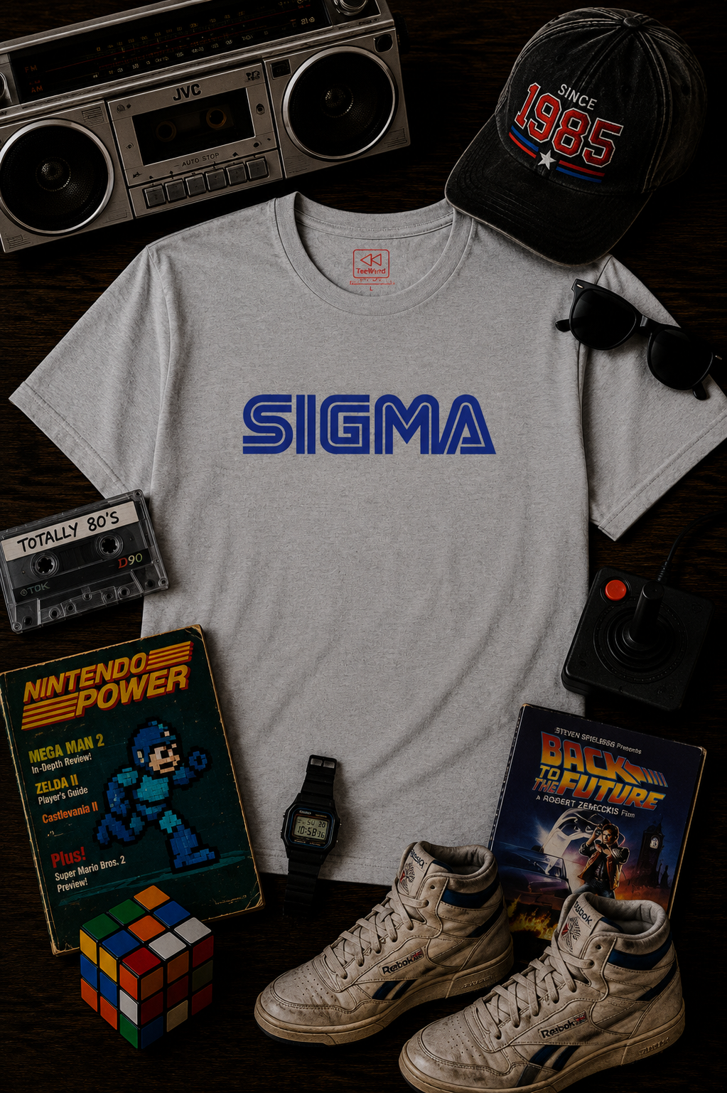 Sigma T — Vintage console vibes collide with gen Z slang