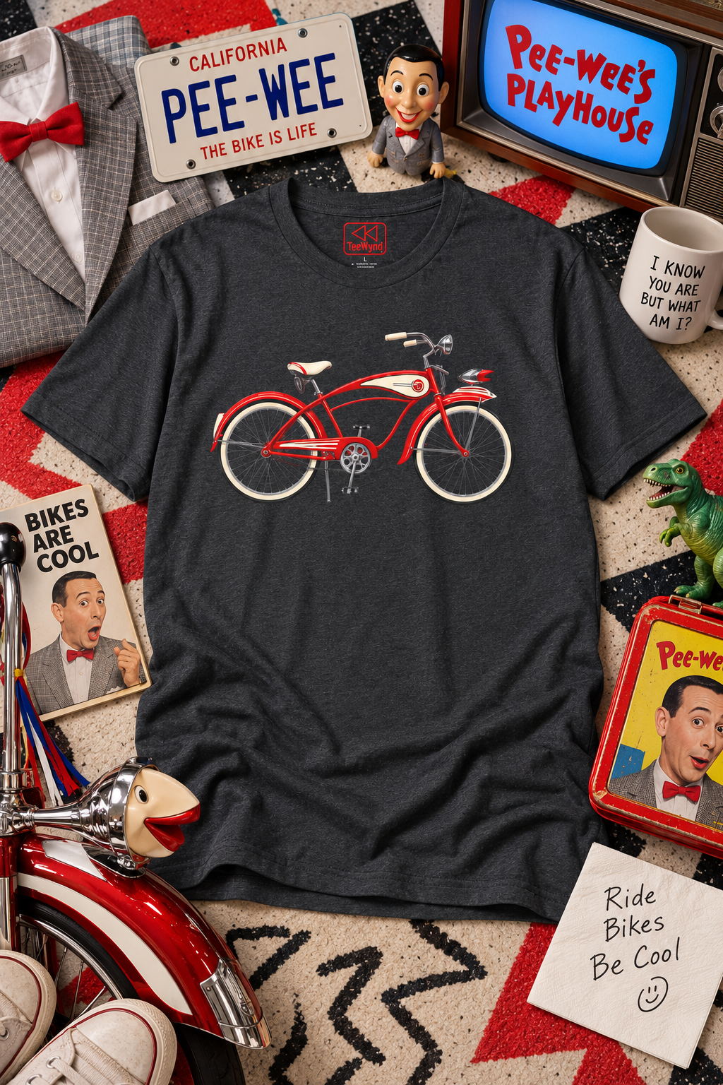 A Familiar Red Cruiser Bicycle T-Shirt