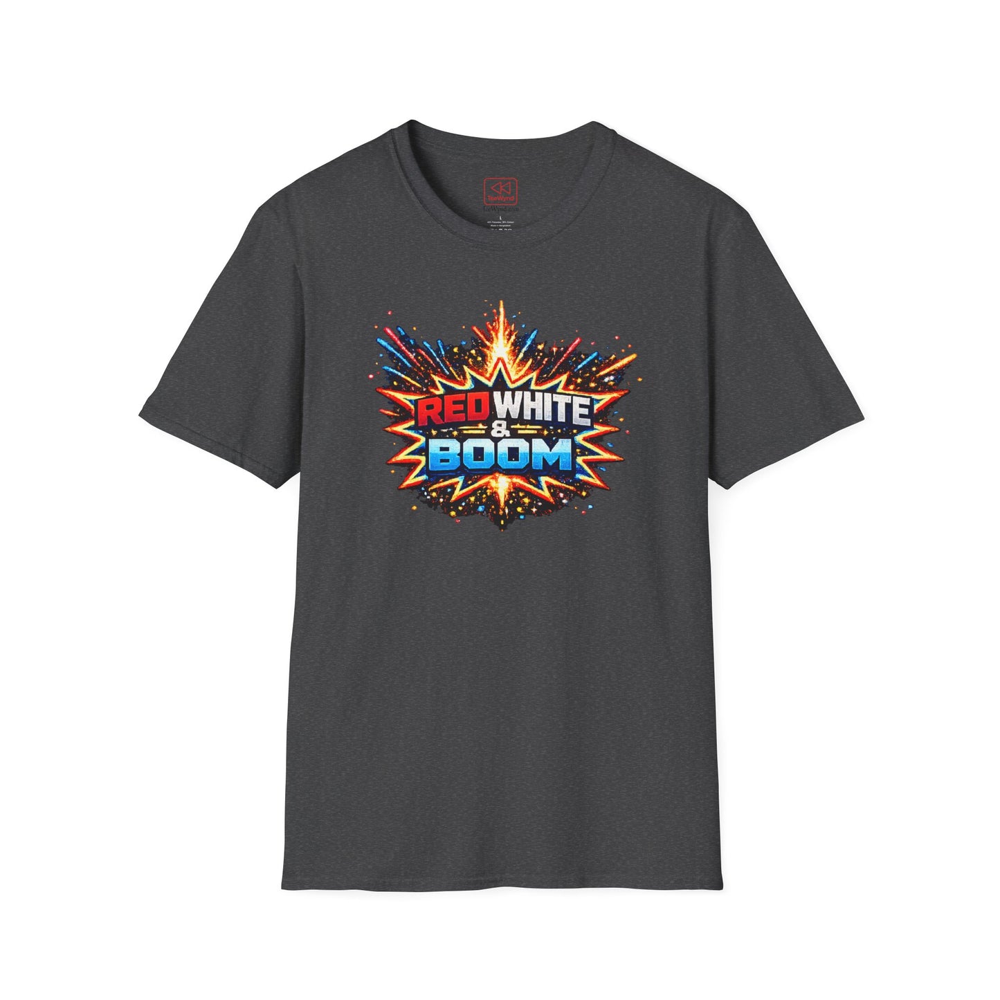 'Red White & Boom' T-Shirt — 4th of July Firework Graphic Tee