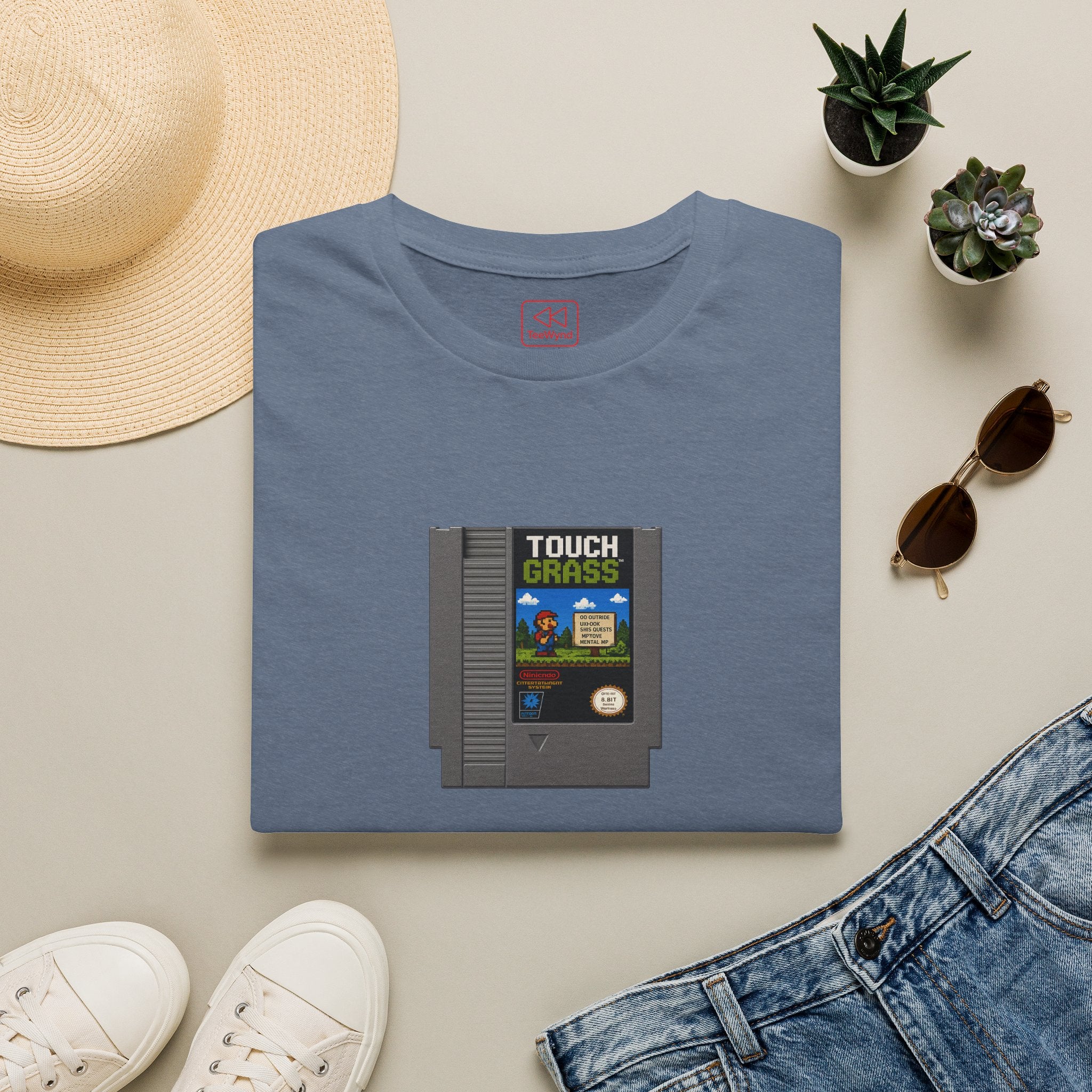 Touch Grass Cartridge T-Shirt — 'When generations collide'