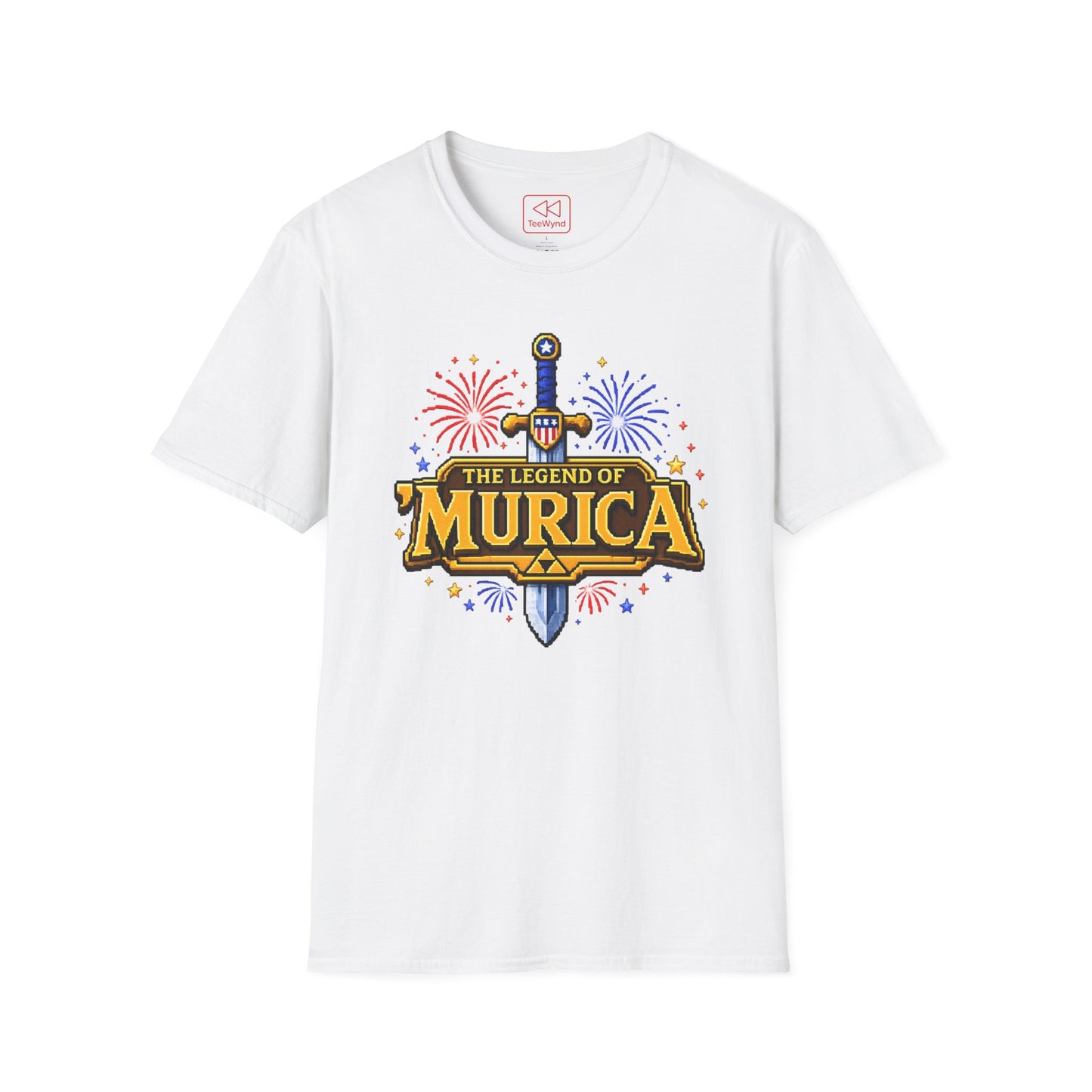 The Legend of 'Murica T‑Shirt — Patriotic Sword & Fireworks Tee