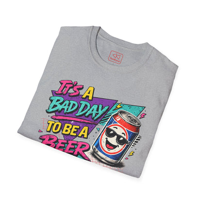 It's a Bad Day to Be a Beer T-Shirt — Retro Funny Beer Graphic Tee
