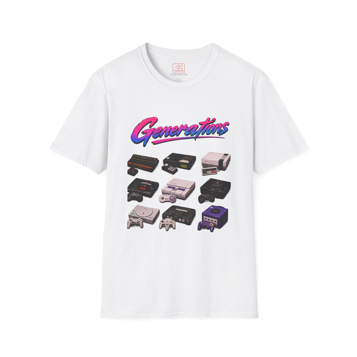 Console Generation Tee — Vintage Console Graphic T-Shirt