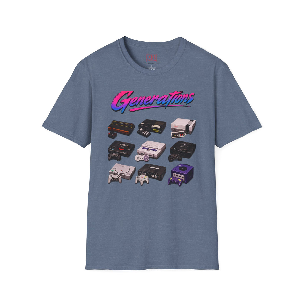Console Generation Tee — Vintage Console Graphic T-Shirt
