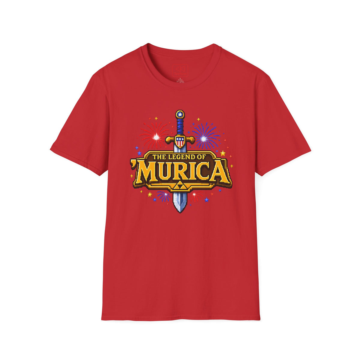 The Legend of 'Murica T‑Shirt — Patriotic Sword & Fireworks Tee
