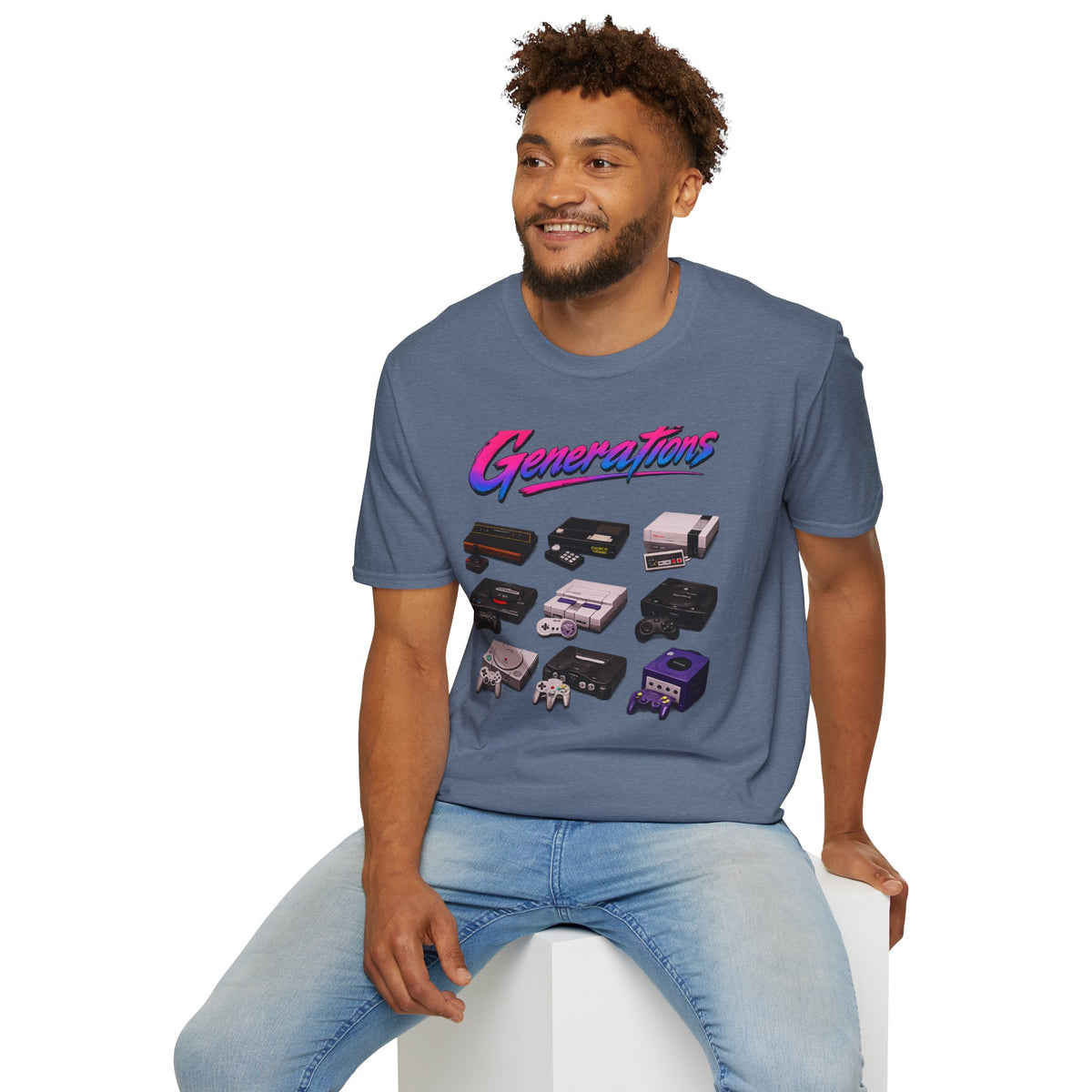 Console Generation Tee — Vintage Console Graphic T-Shirt