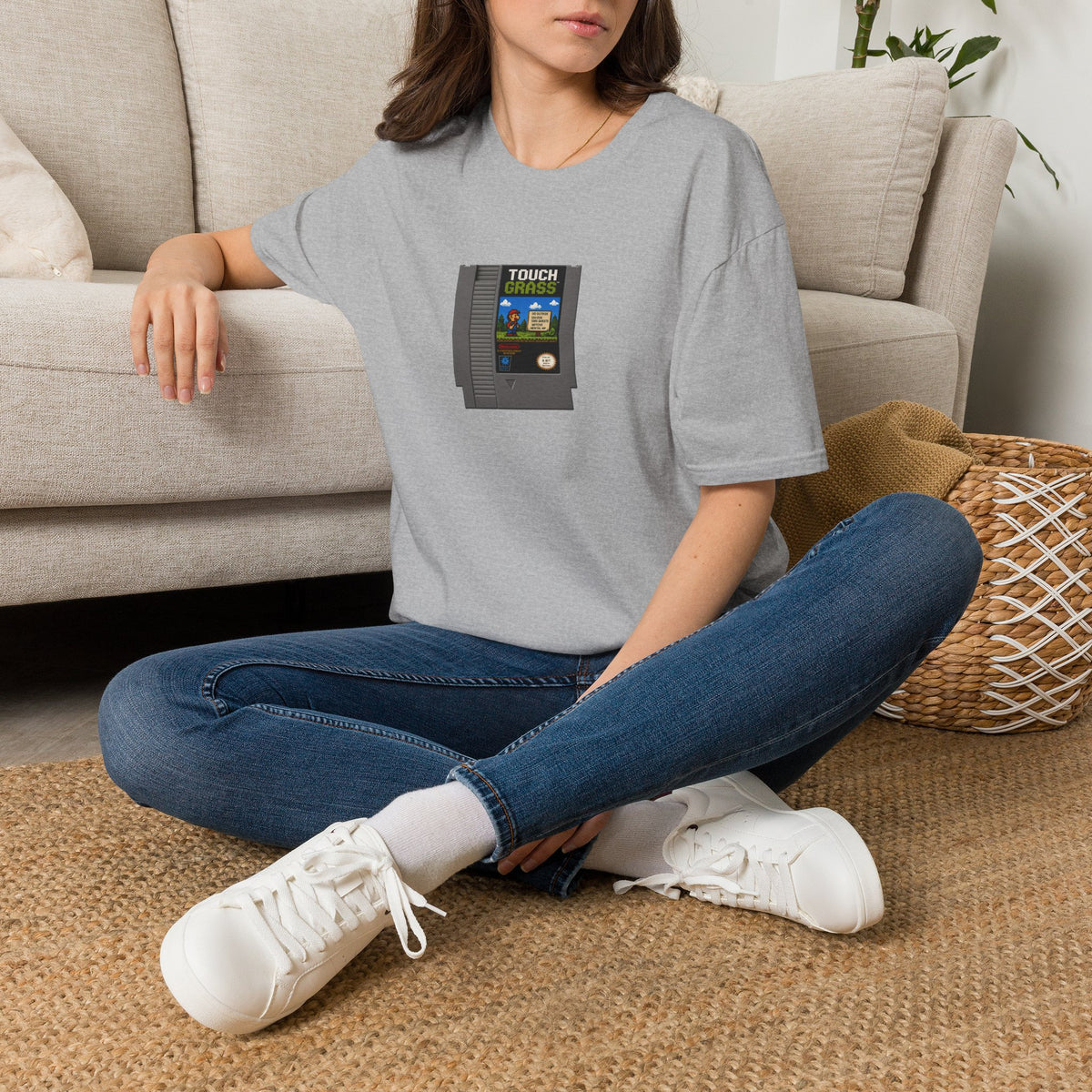 Touch Grass Cartridge T-Shirt — 'When generations collide'