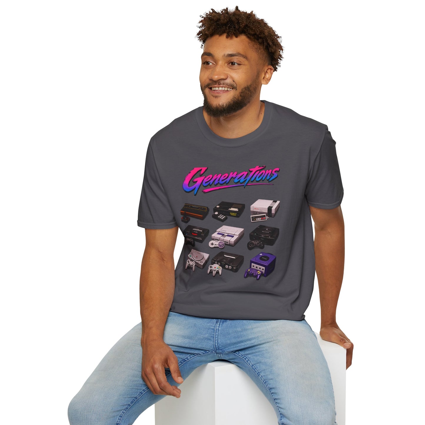 Console Generation Tee — Vintage Console Graphic T-Shirt