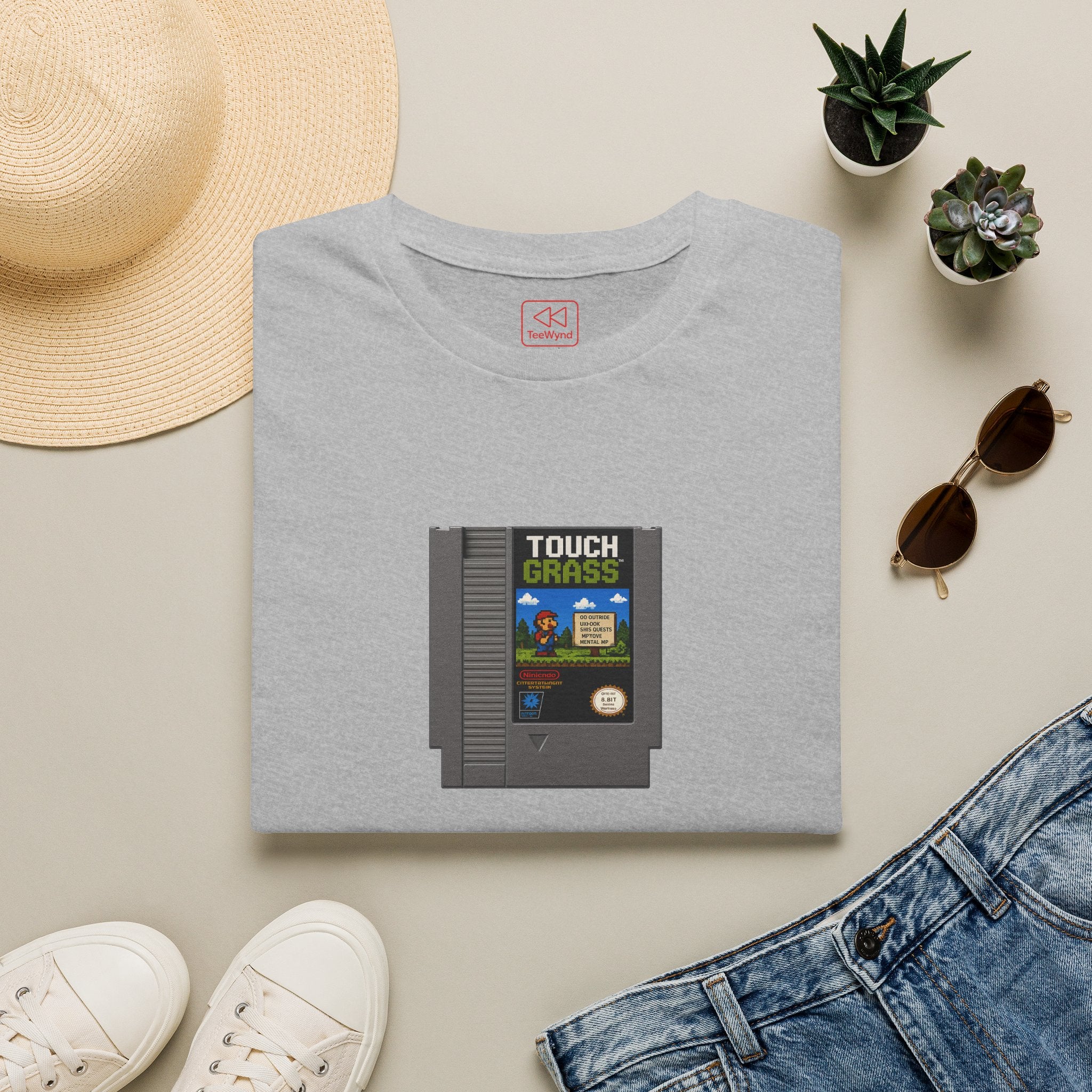 Touch Grass Cartridge T-Shirt — 'When generations collide'