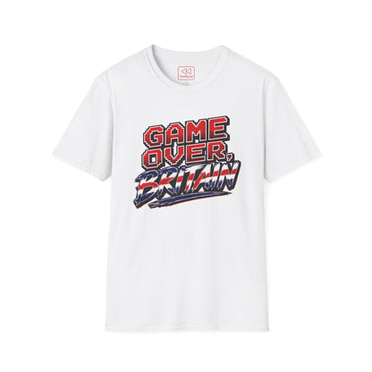 Game Over Britain T-Shirt — Retro Pixel Union Jack Graphic Tee