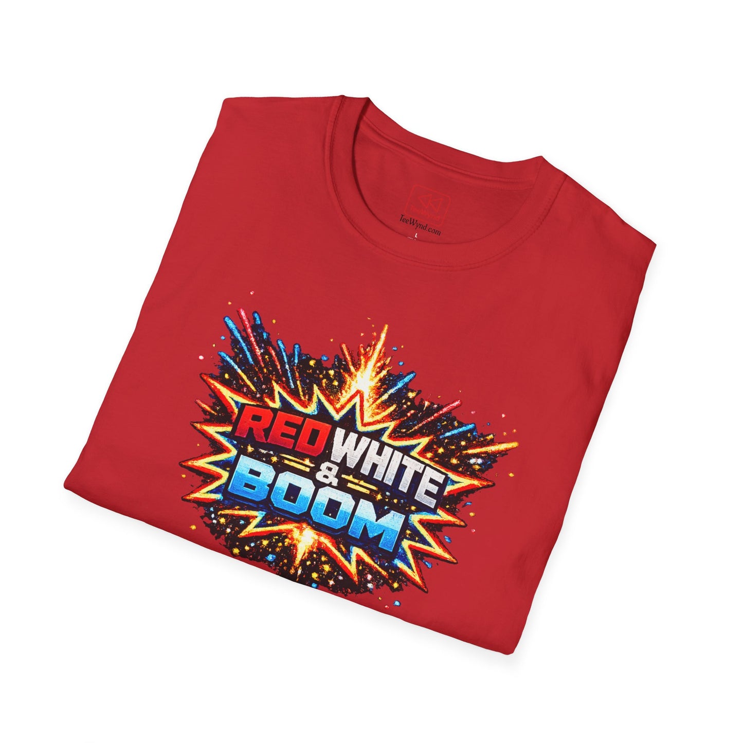 'Red White & Boom' T-Shirt — 4th of July Firework Graphic Tee