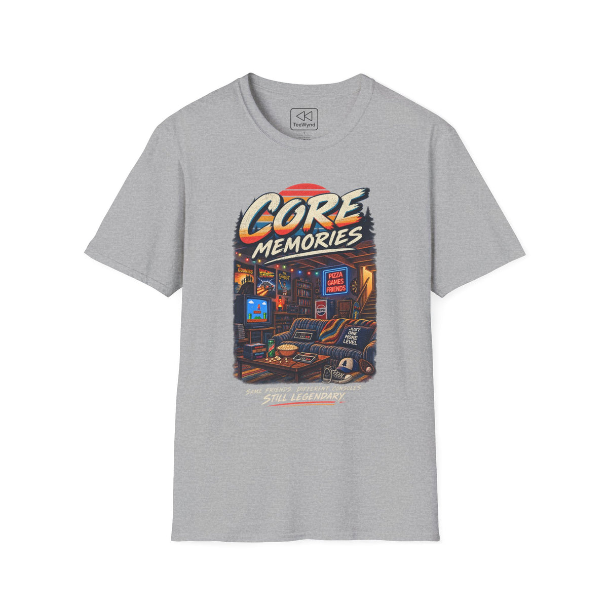 Core Memories T-Shirt — Retro Game Night Graphic Tee