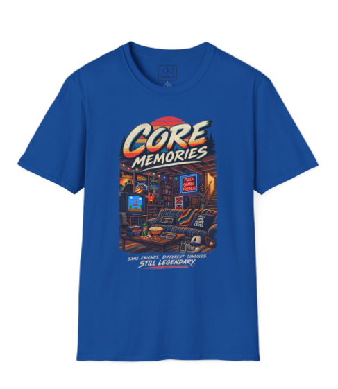 Core Memories T-Shirt — Retro Game Night Graphic Tee