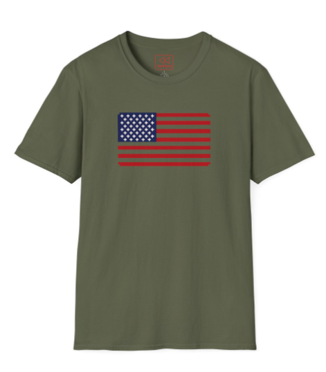 Dave's 8-Bit American Flag T-Shirt